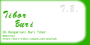 tibor buri business card